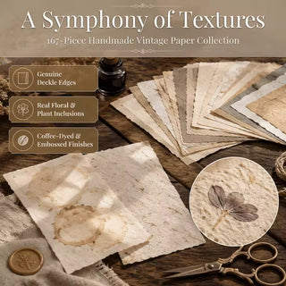 Full 168-piece paper kit laid out