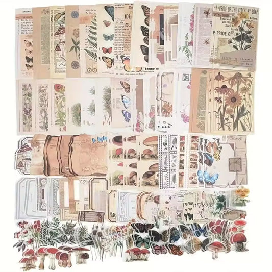 Nature-Inspired Ephemera Kit - full 200-piece set overview