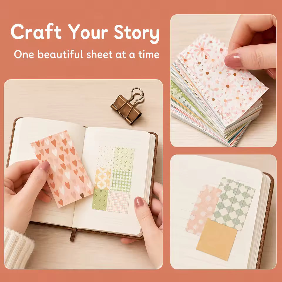 Floral Grid Dot Ephemera Kit - grid and dot pattern sheets