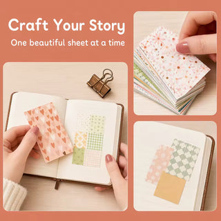 Floral Grid Dot Ephemera Kit - grid and dot pattern sheets