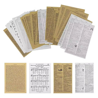 Assorted kraft paper pages for junk journaling