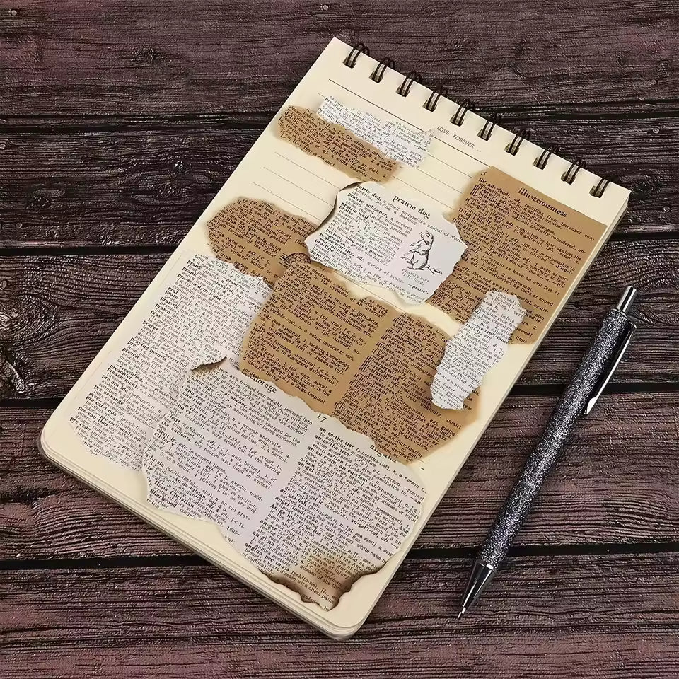 Detail shot of vintage kraft paper patterns