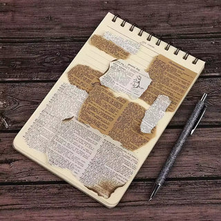 Detail shot of vintage kraft paper patterns