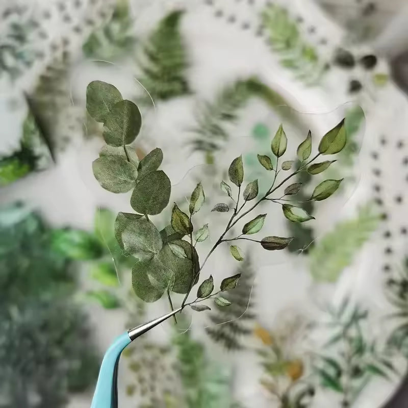 Woodland Botanicals 40-Piece Transparent Sticker Pack