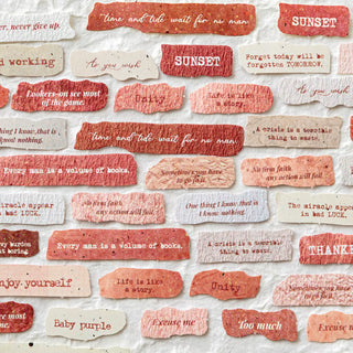 Found Words 50-Piece Vintage Letter Sticker Pack