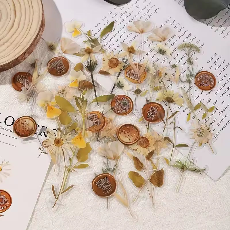 Violet Herbarium 40-Piece PET Sticker Pack