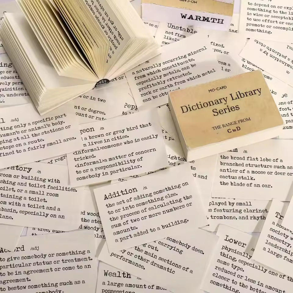 Dictionary paper pack packaging