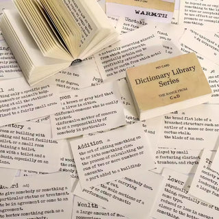 Dictionary paper pack packaging