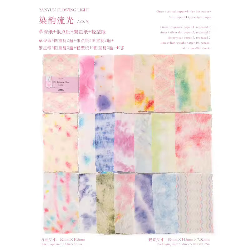 Pastel Letters 40-Sheet Scrapbook Paper Pack
