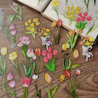 Woodland Botanicals 40-Piece Transparent Sticker Pack
