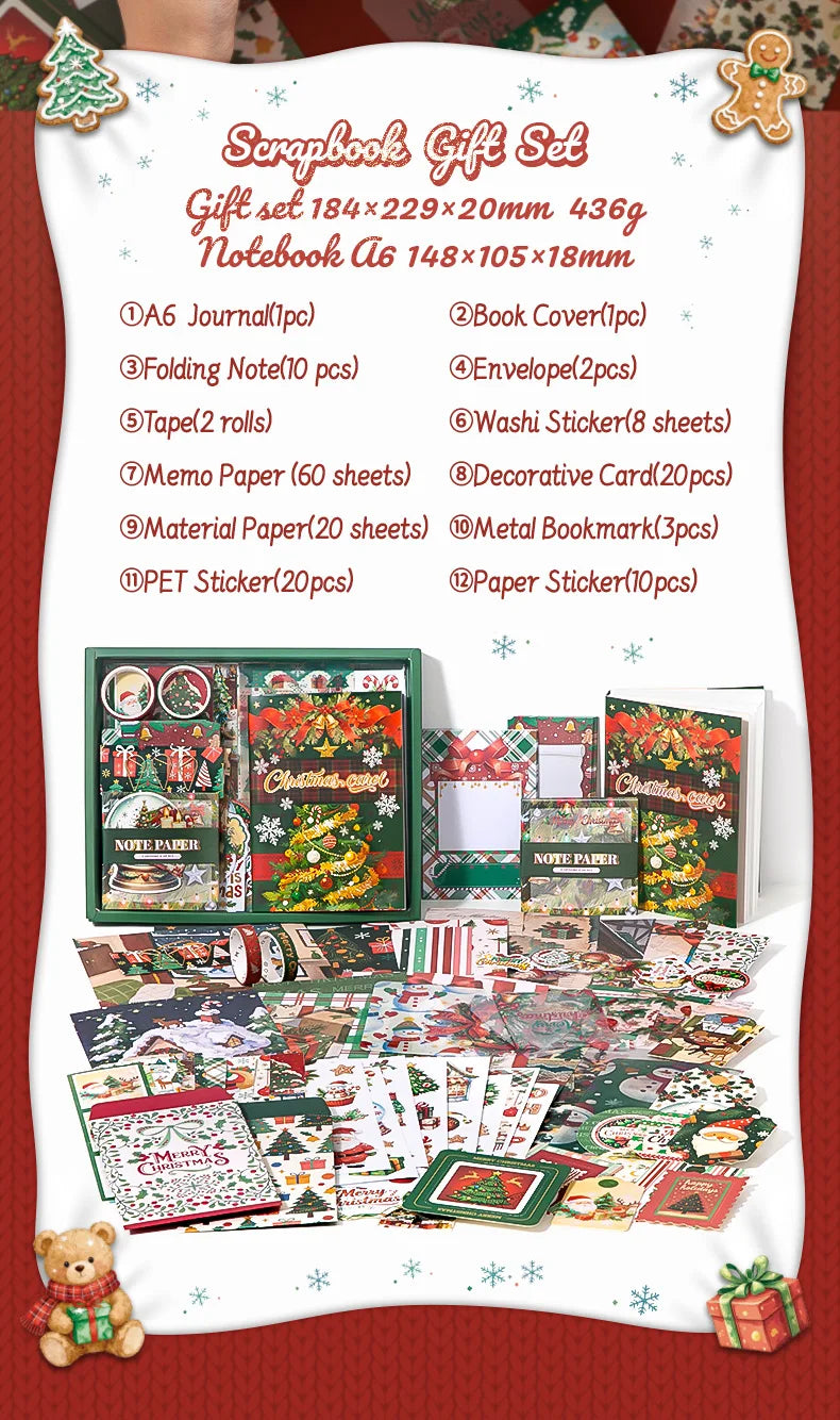 Christmas Carol 157-Piece Journaling Set — what is included 8