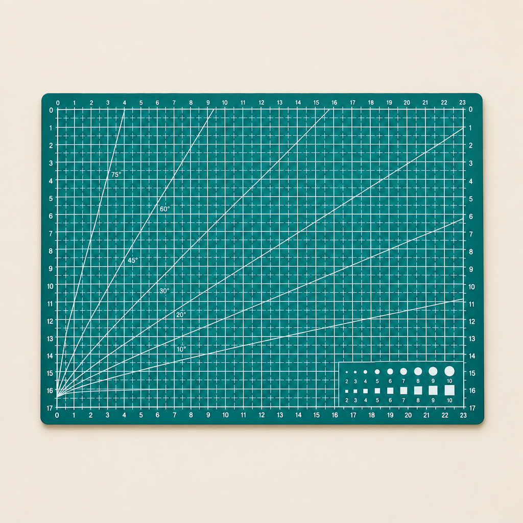 Cutting Mat Workbench - overhead flat lay