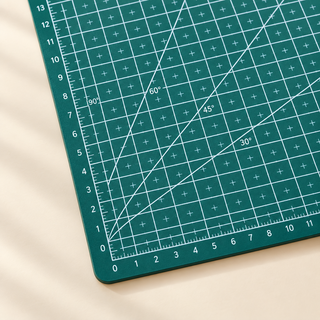 Cutting Mat Workbench - corner grid detail close-up