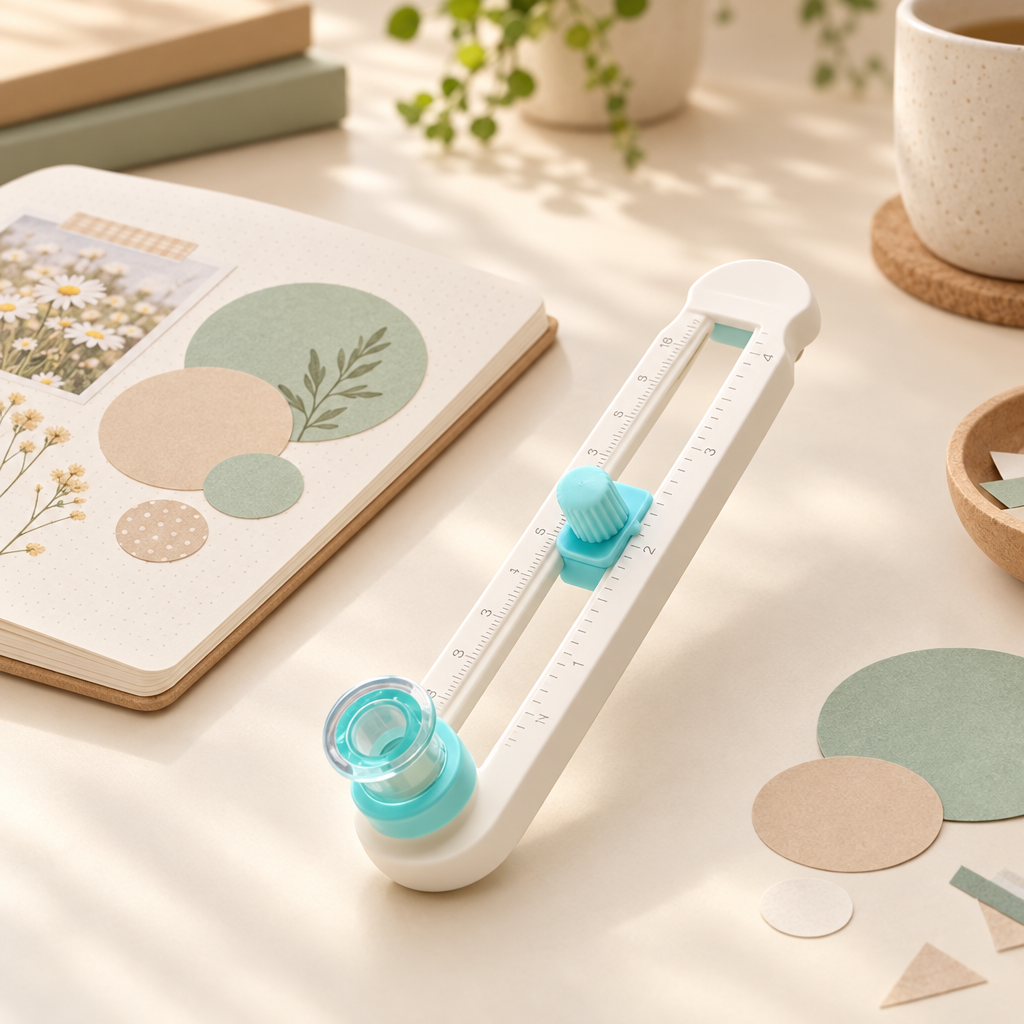 Circle Paper Cutter - Cutter tool styled desk context shot