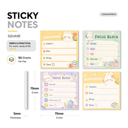 Homework and Focus pad layouts
