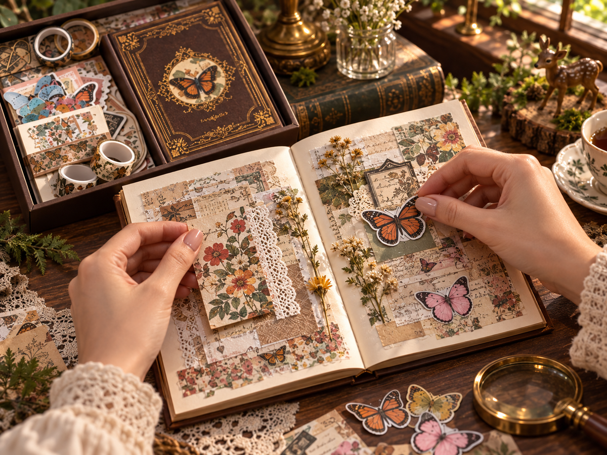 butterfly forest legend journaling demo scene