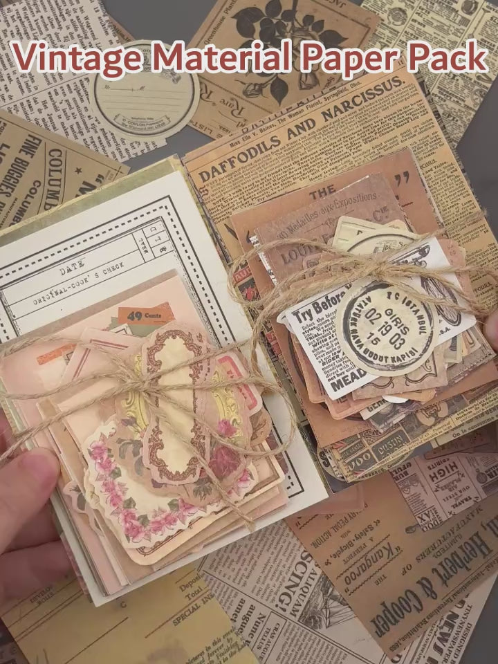 Memory Frames 100-Piece Vintage Paper Kit product video