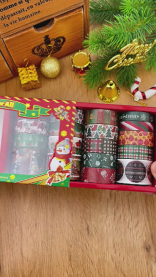 Holiday Memories 18-Roll Christmas Washi Tape Set — product video