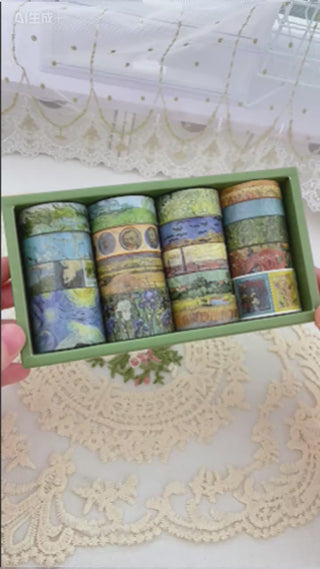 Van Gogh Fragments 18-Roll Washi Tape Set — product video