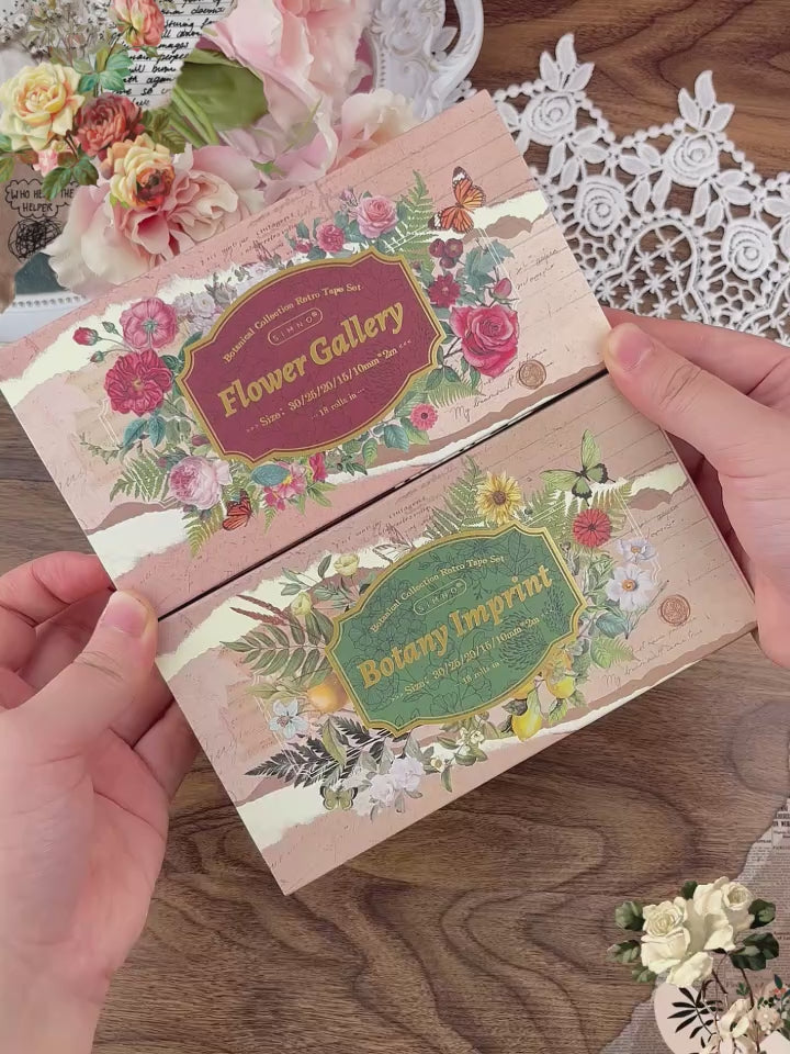Botanical Letters 18-Roll Washi Tape Set — product video