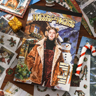 Winter Wishes 50-Sheet Christmas Sticker Book — product view 1