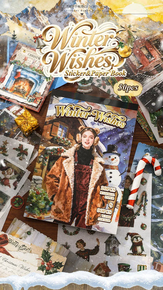 Winter Wishes 50-Sheet Christmas Sticker Book — what is included 7