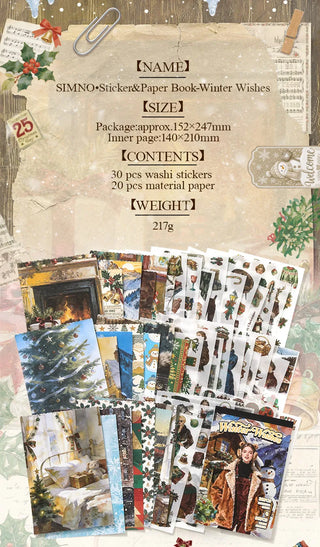 Winter Wishes 50-Sheet Christmas Sticker Book — what is included 8