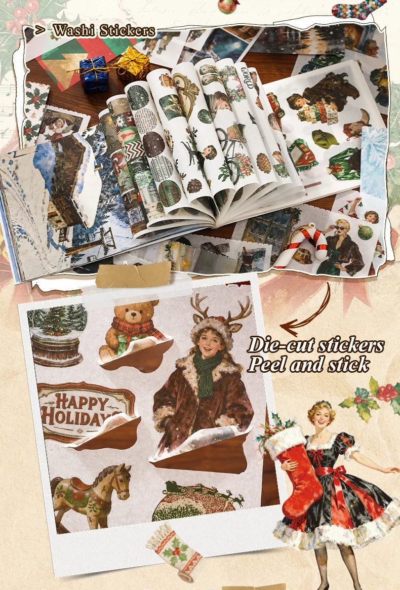 Winter Wishes 50-Sheet Christmas Sticker Book — what is included 9