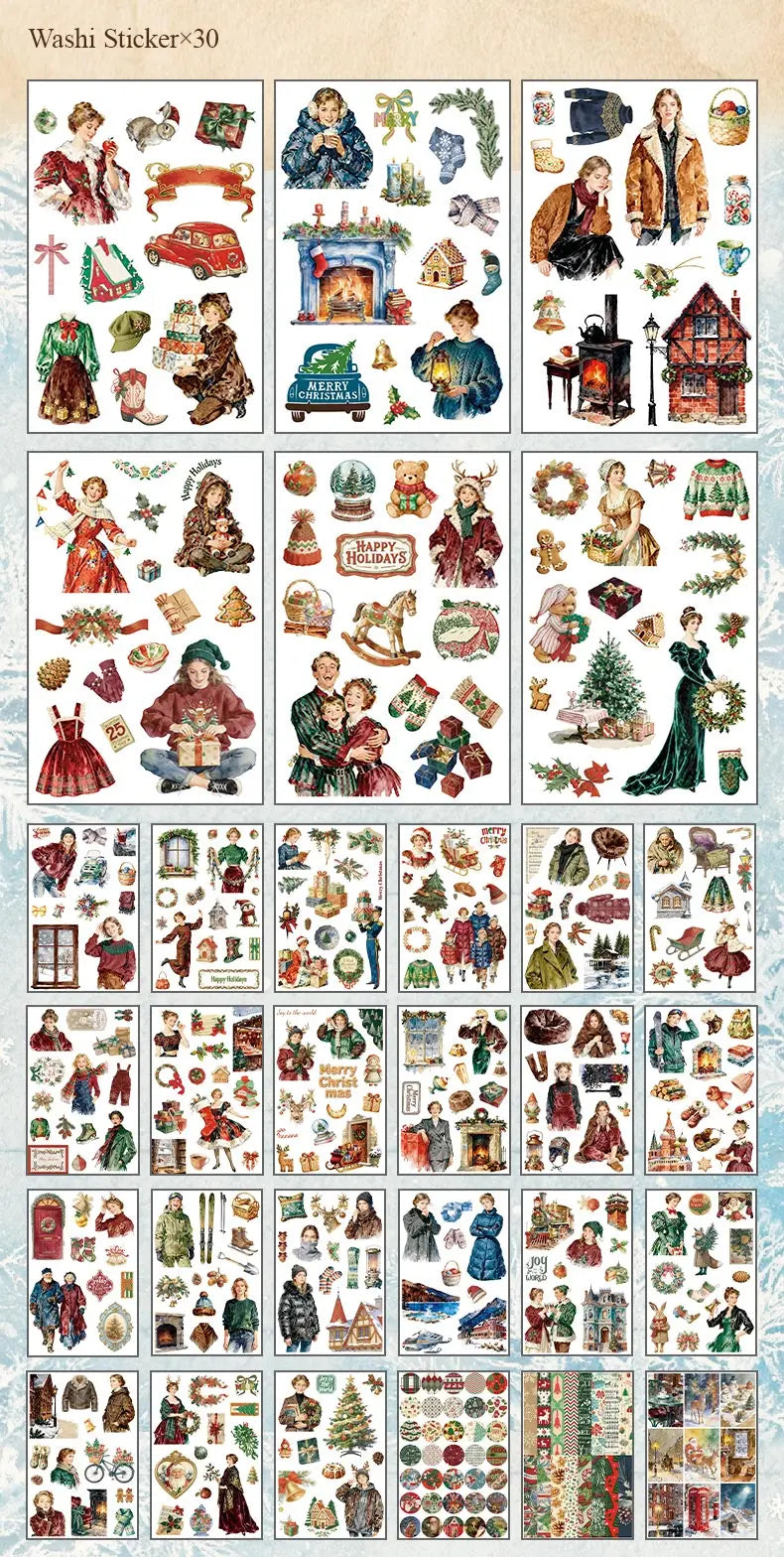 Winter Wishes 50-Sheet Christmas Sticker Book — what is included 14